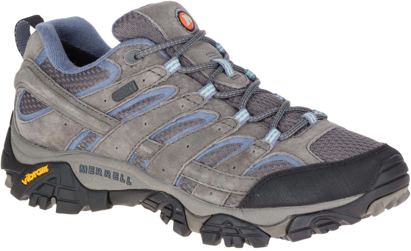 Merrell Moab 2 Women Beluga Green Grey Waterproof Hiker Trail Boots Shoe J06062
