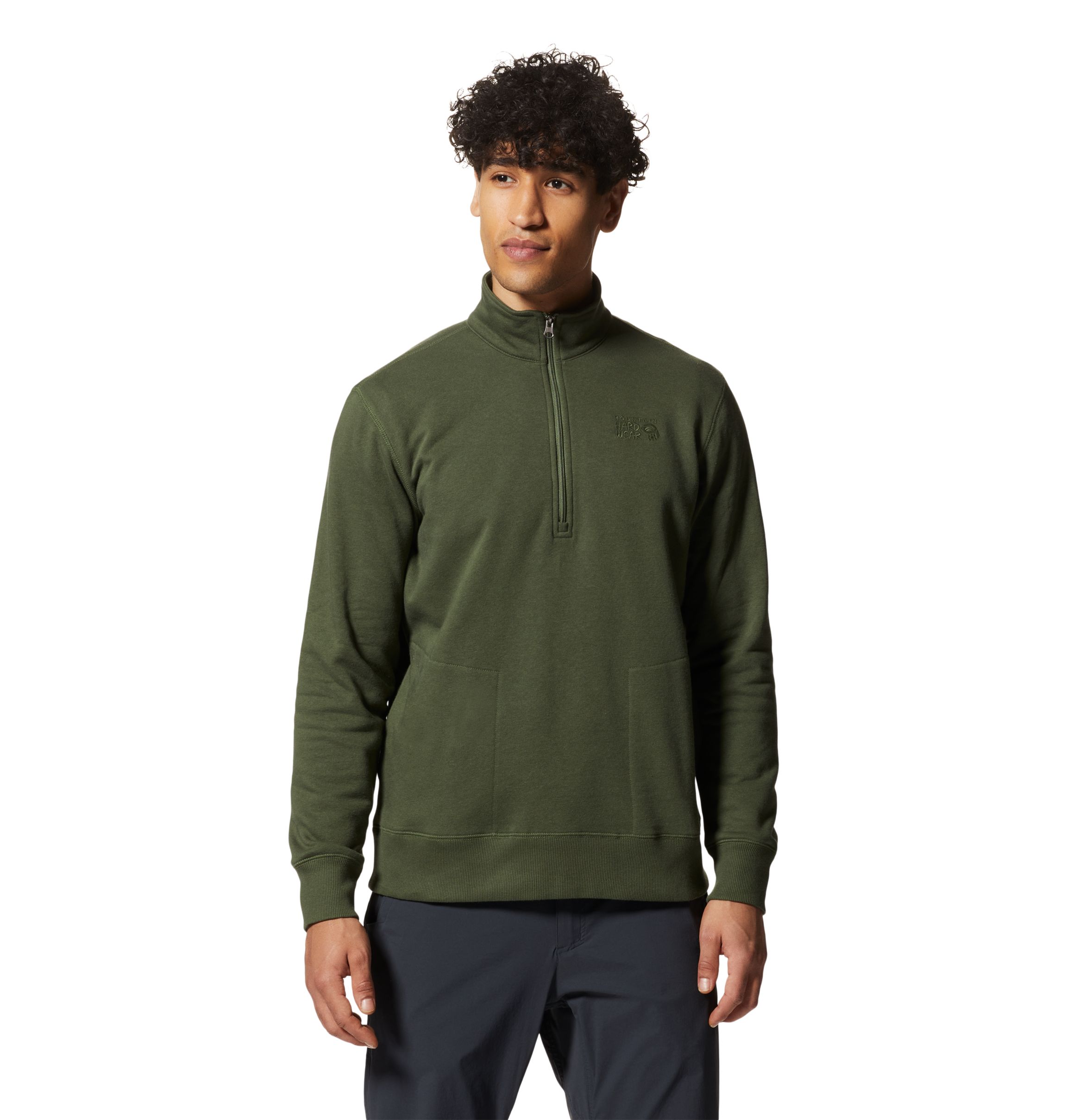 Mountain Hardwear Logo 1/4 Zip - Men's with Free S&H — CampSaver