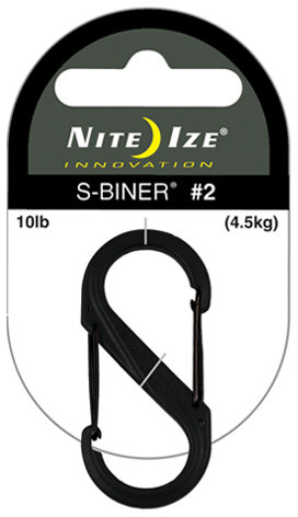 Nite Ize S-Biner Plastic Dual Carabiner #4 - Coyote (3-Pack)