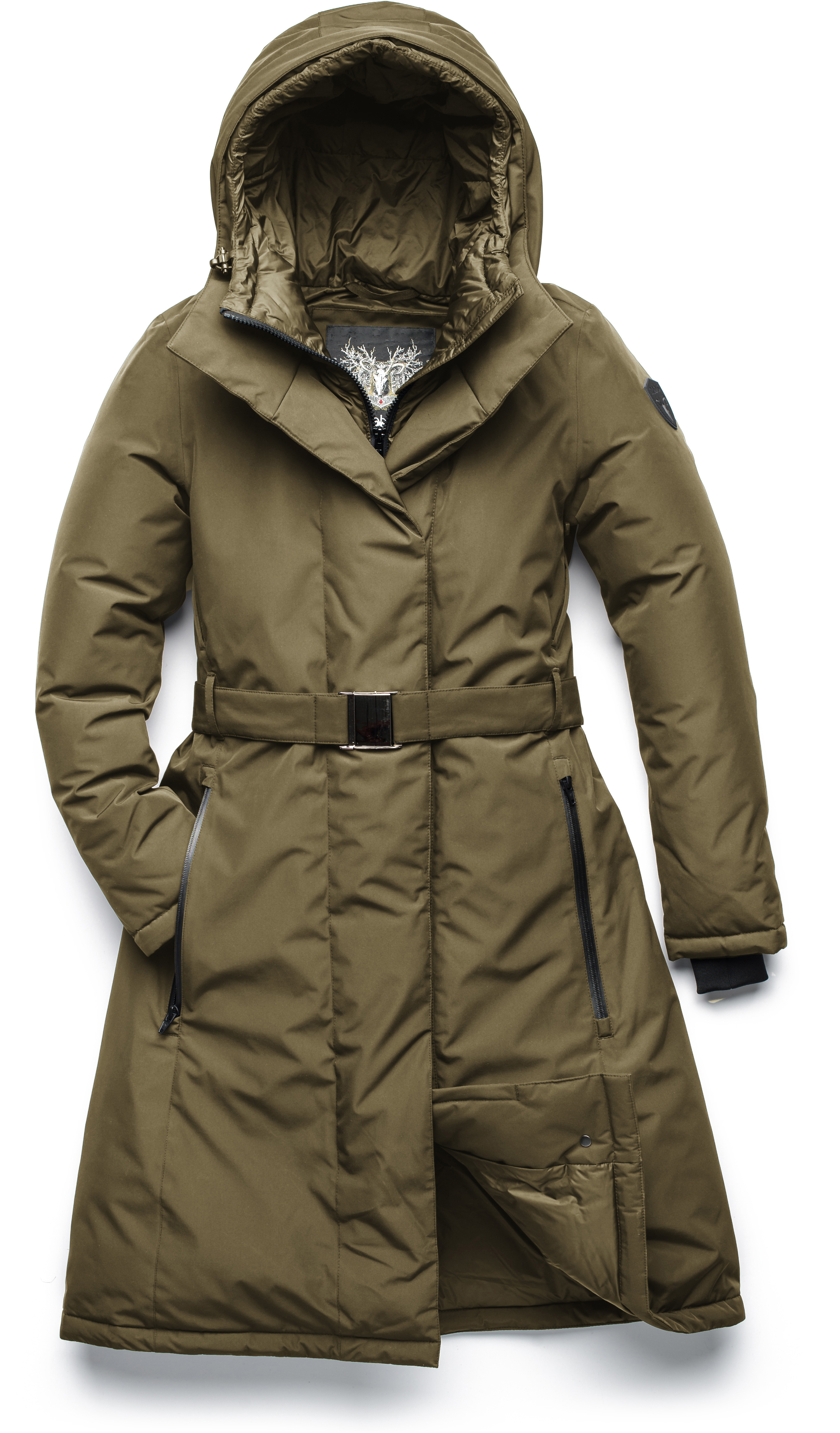 Womens 2025 belted parka