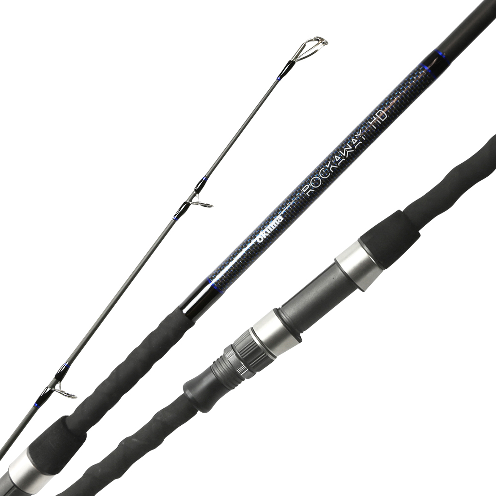 Okuma Rockway HD Surf Rod, 2 Piece, Low Resin Carbon Rod, Blank Double Lock  Reel Seat Zirconim Eye Inserts Reinforced Rod, Tip , Up to $7.00 Off with  Free S&H — CampSaver