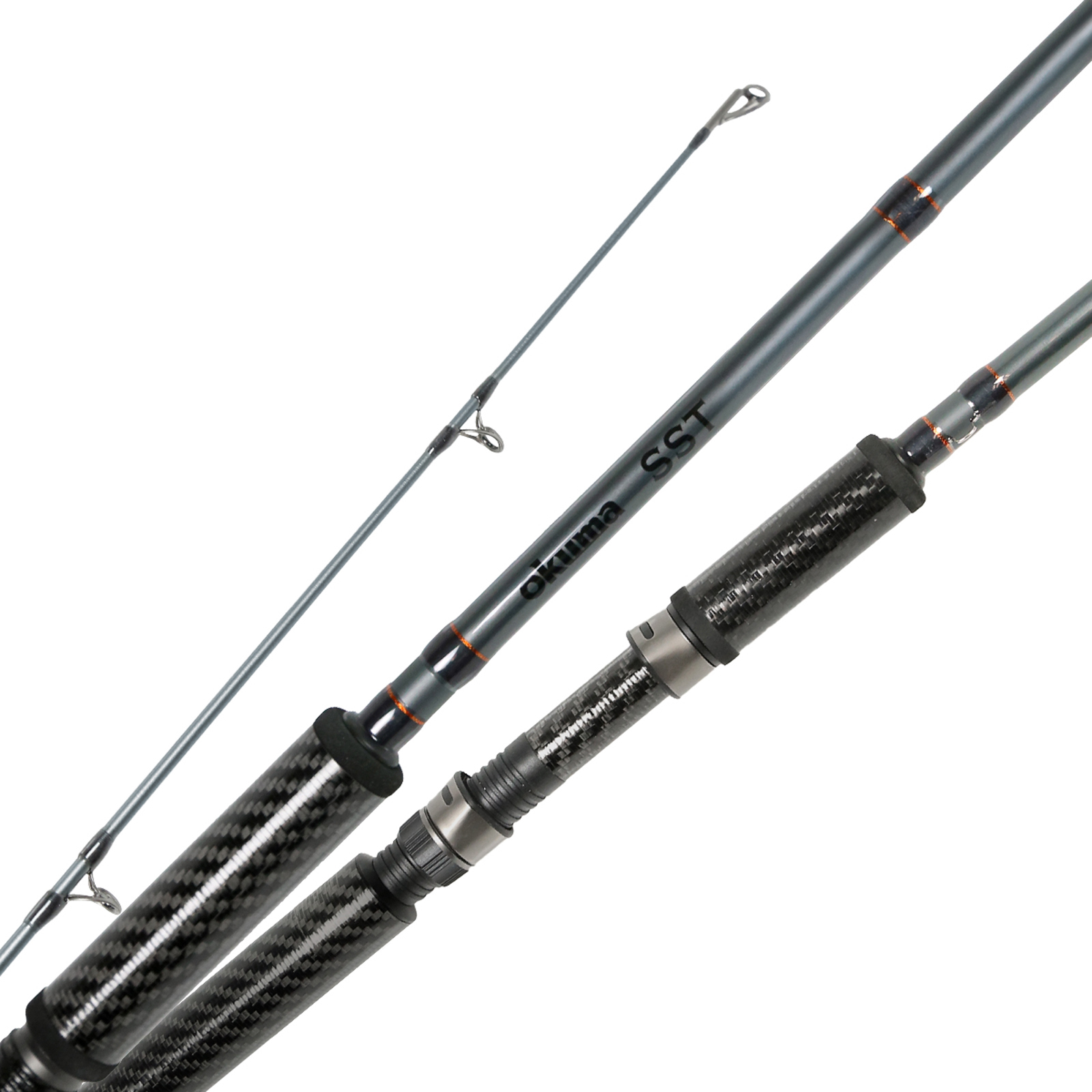 Okuma SST A Series Medium-Light, Spinning Rod with Carbon Grip, 6 - 12 lbs,  3/16 - 1/2oz, 2 Piece