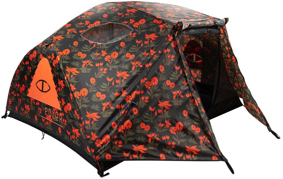 Poler 2 Person Tent 221EQU5201-Orchid Floral Black-O/S with Free 