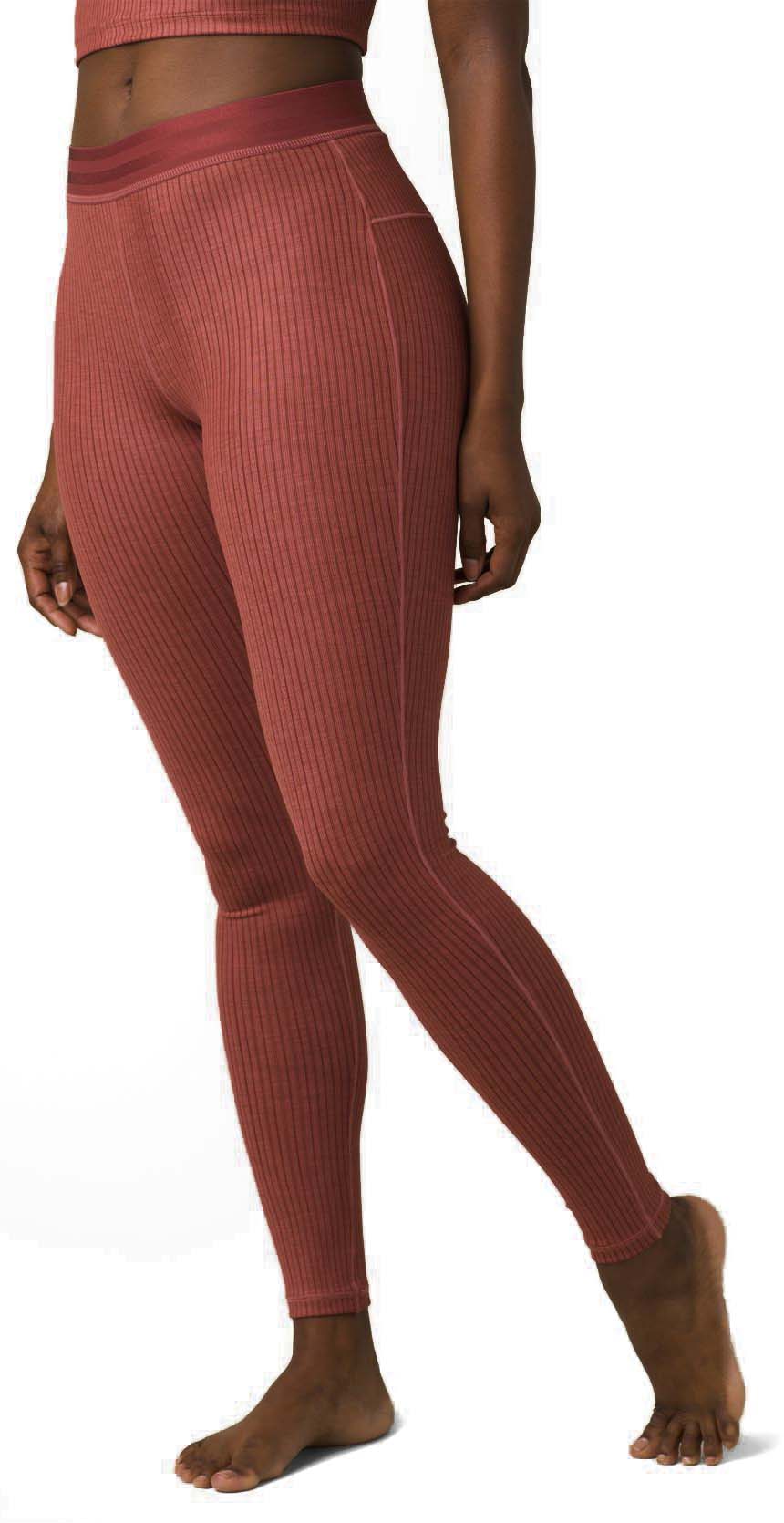 prAna Becksa 7/8 Legging Pants, Flannel Heather, Medium, — Womens