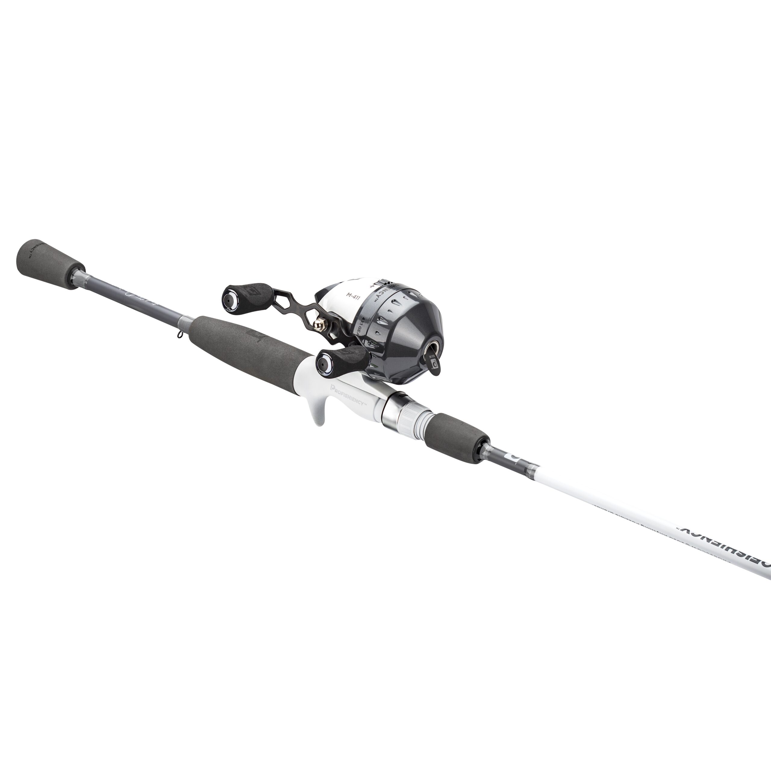 ProFISHiency 6ft3in Grey/White Spincast Combo PRO63SCGW with Free S&H —  CampSaver
