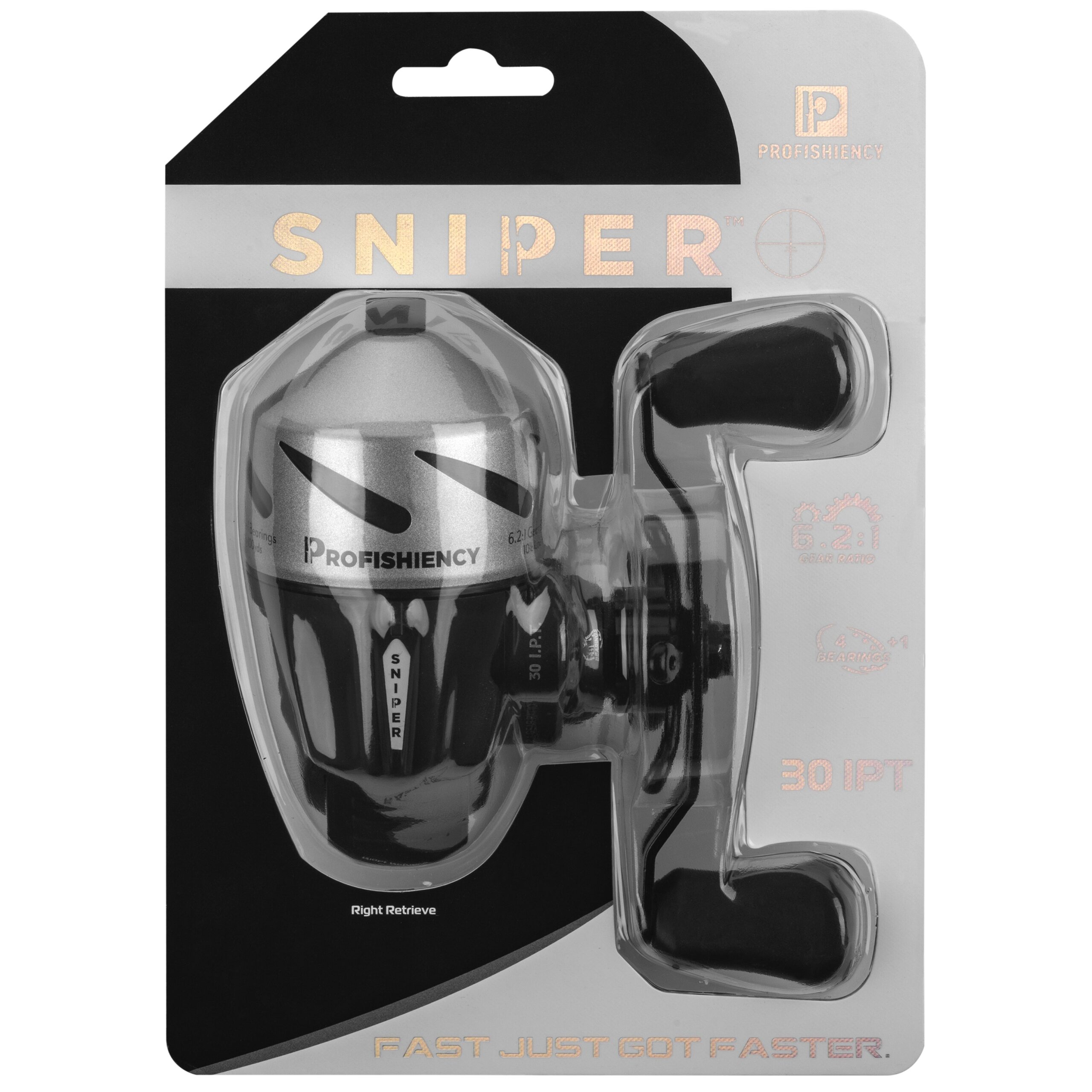 ProFISHiency Sniper Economy Spincast Reel w/Clam Pack SNIPEREREEL-C with  Free S&H — CampSaver