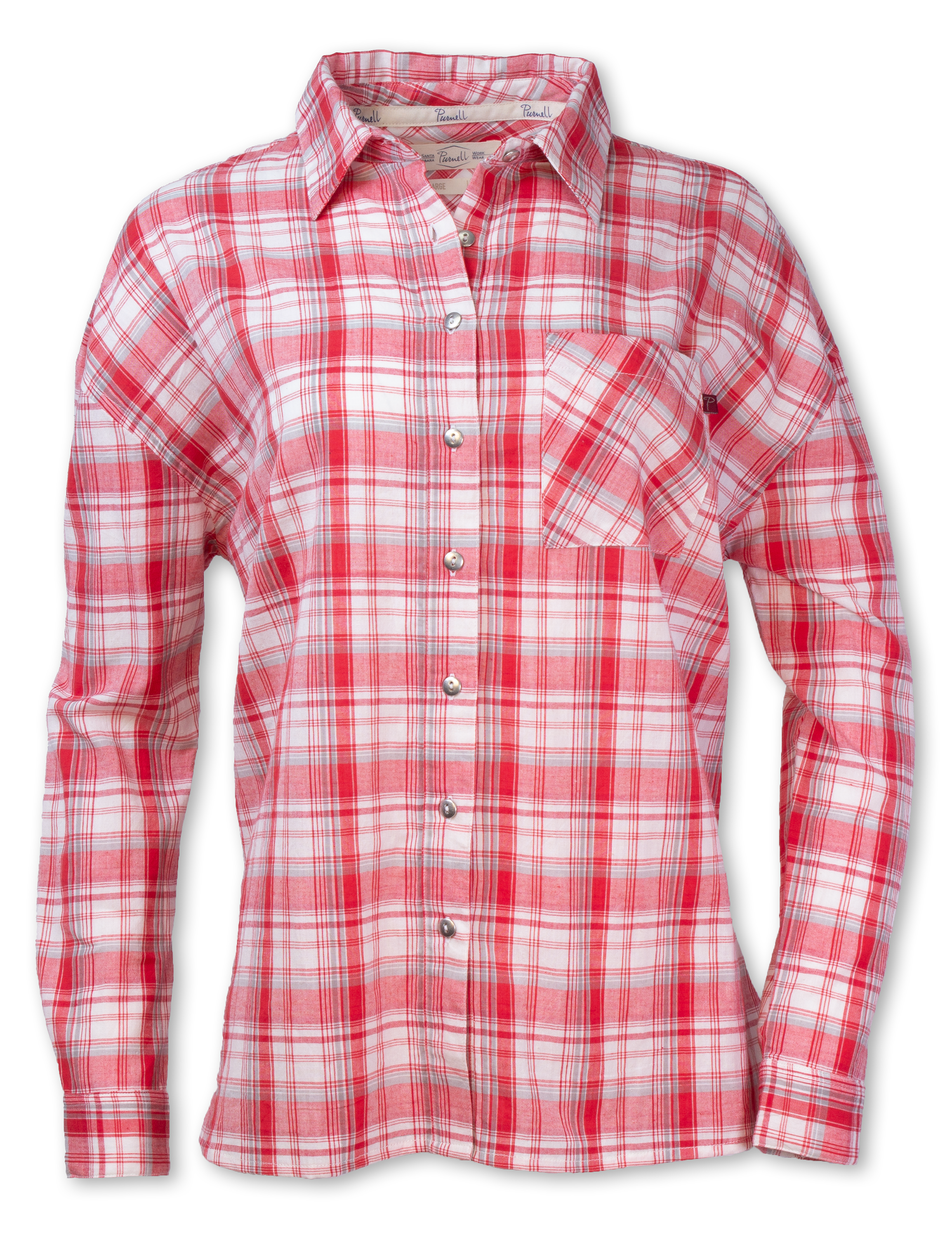 red boyfriend shirt