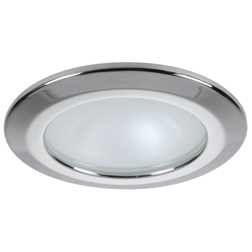 Quick Kor XP Downlight 4W LED Round Light w Round Stainless Bezel