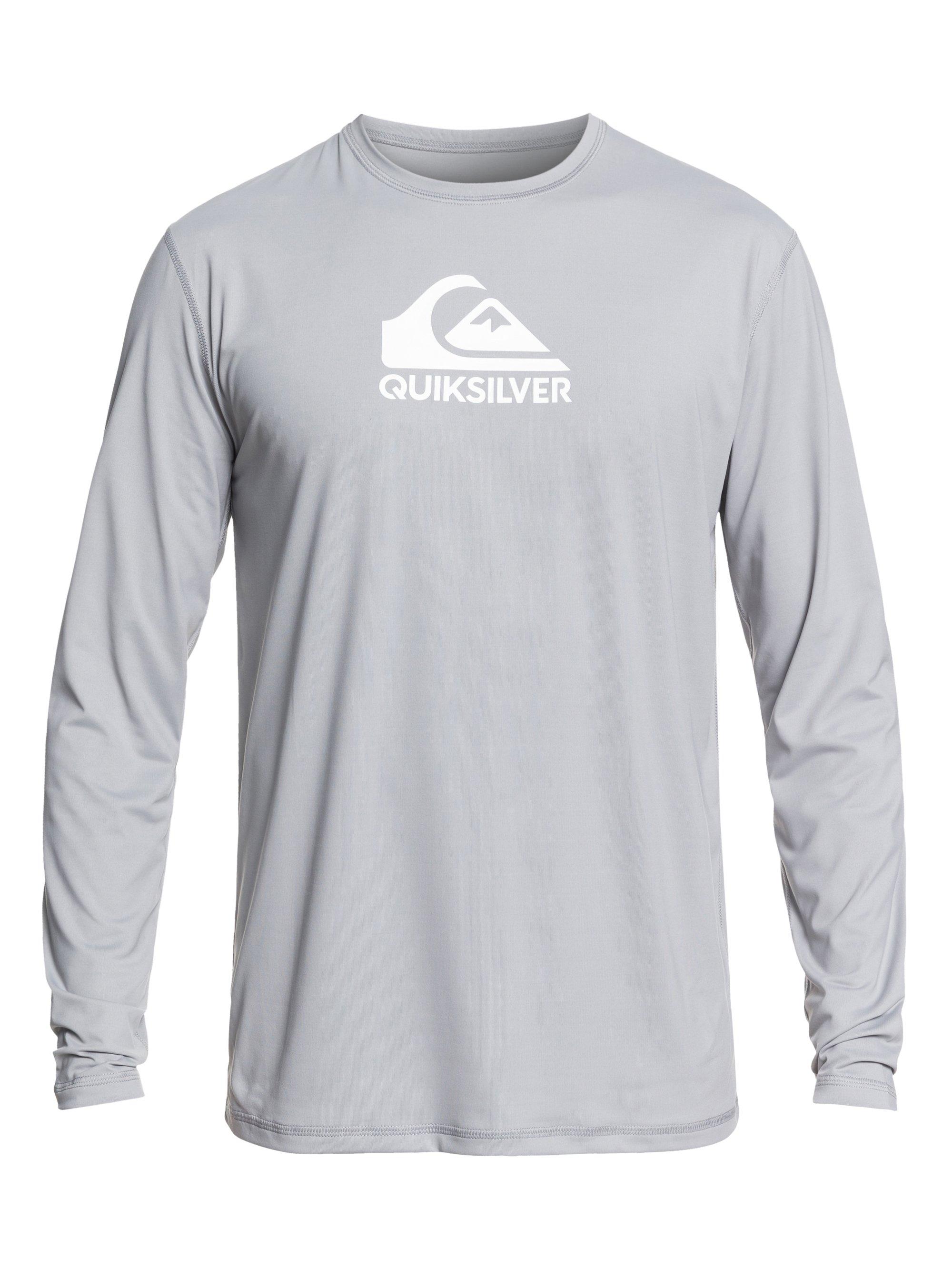 Pastel Turquoise QUIKSILVER Mens COMP Logo TEE L