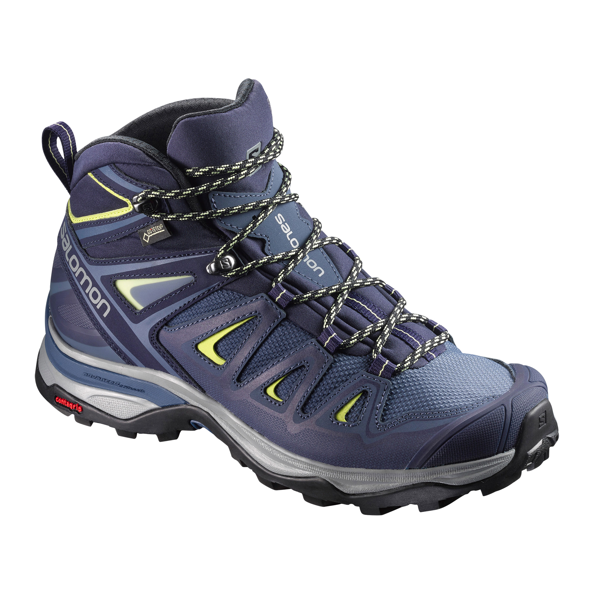 blue hiking boots