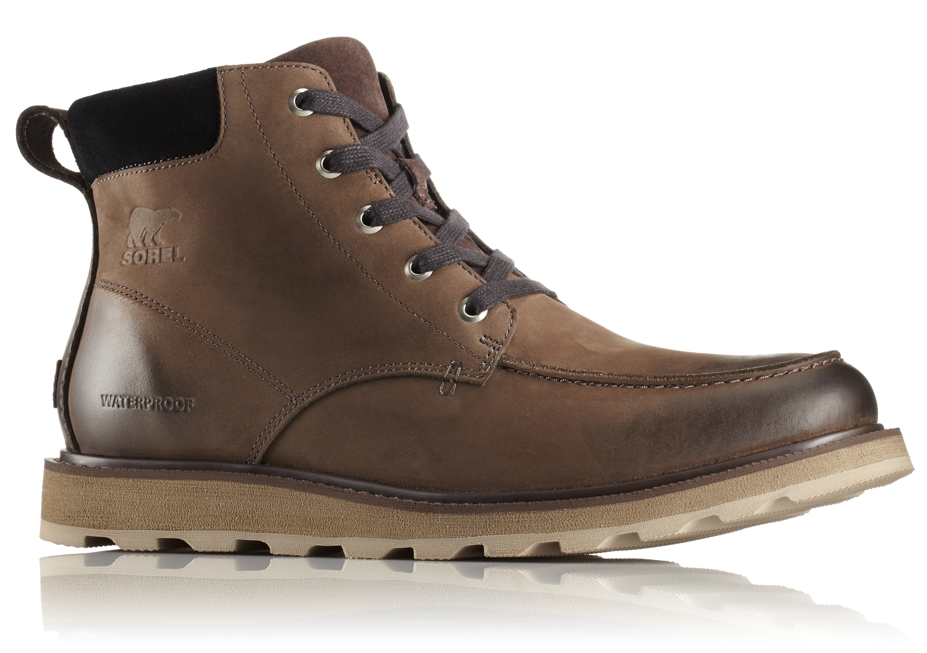 men's moc toe casual boots