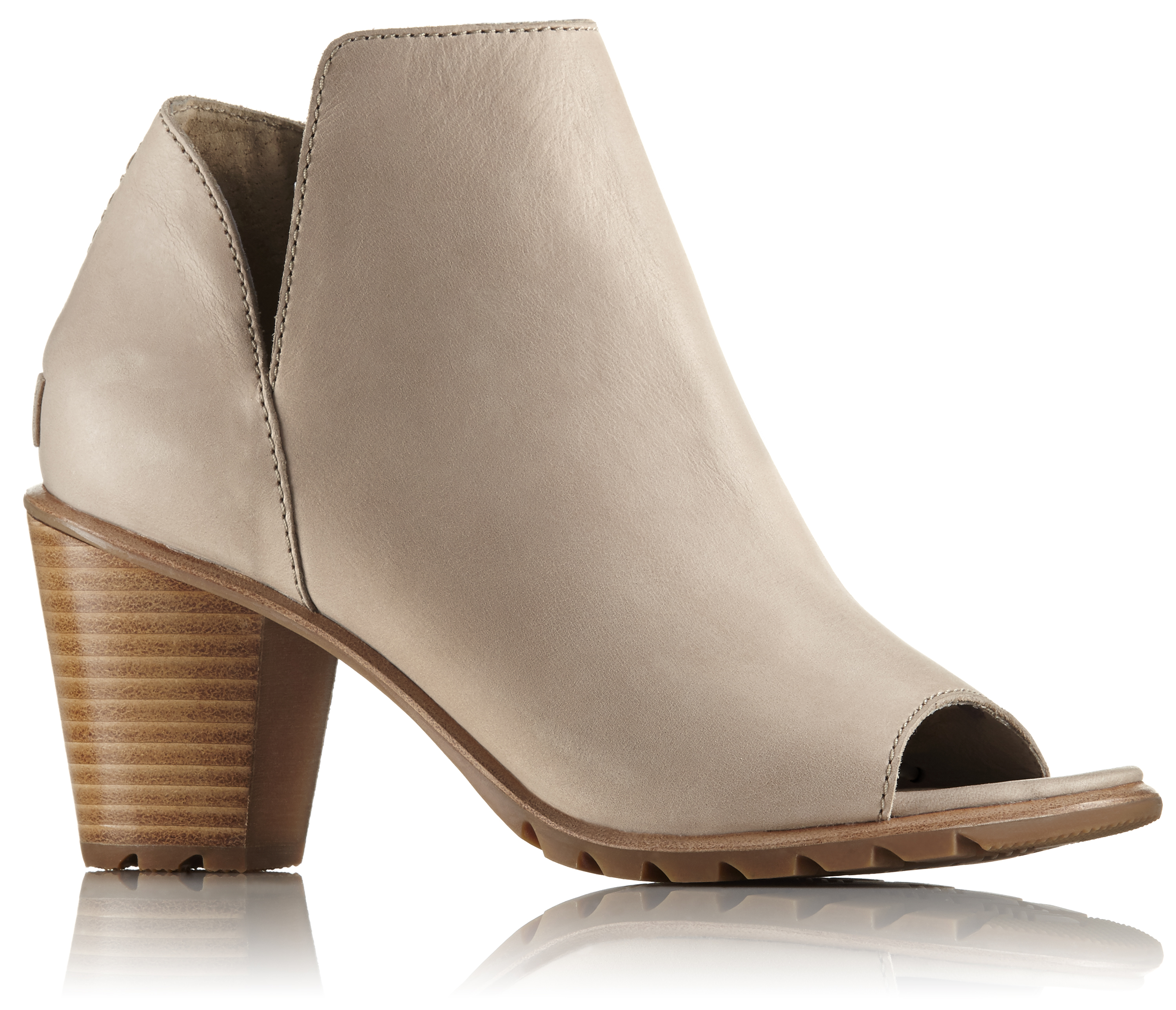 clarks open toe booties