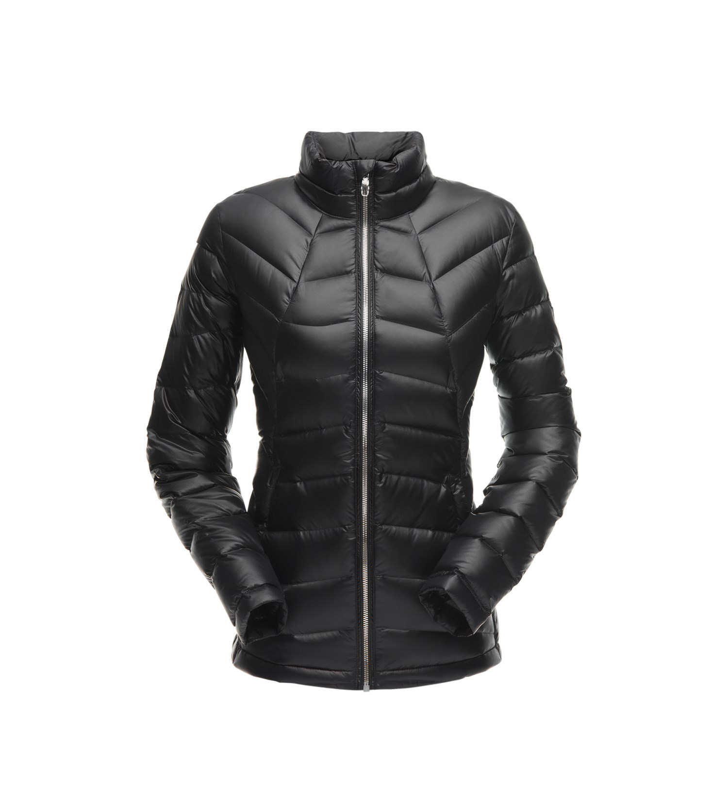 spyder women's syrround long faux fur down jacket