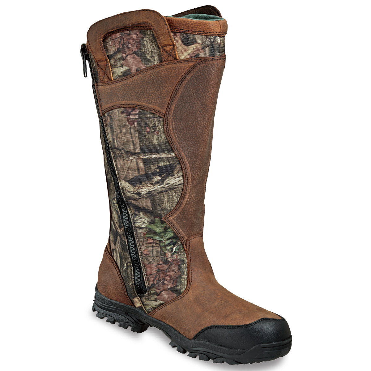 side zip snake boots