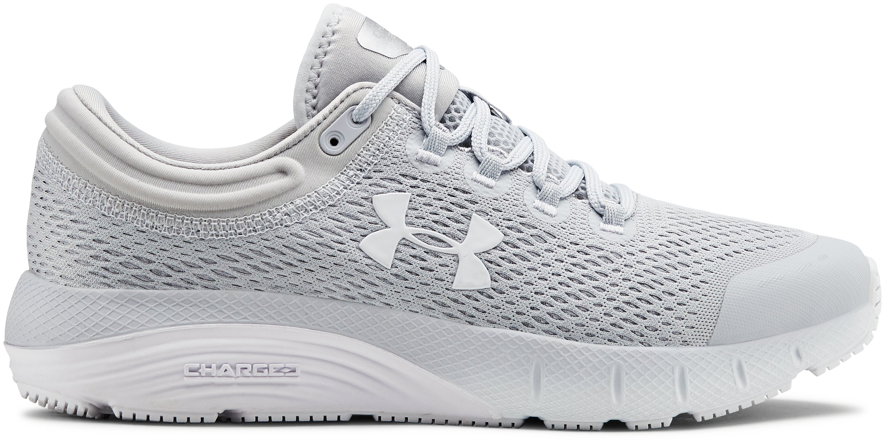 under armour white running shoes