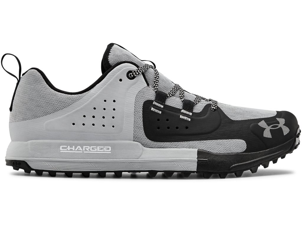 black and gray under armour shoes