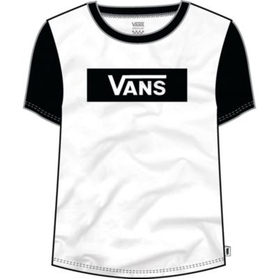 vans logo t shirt women's