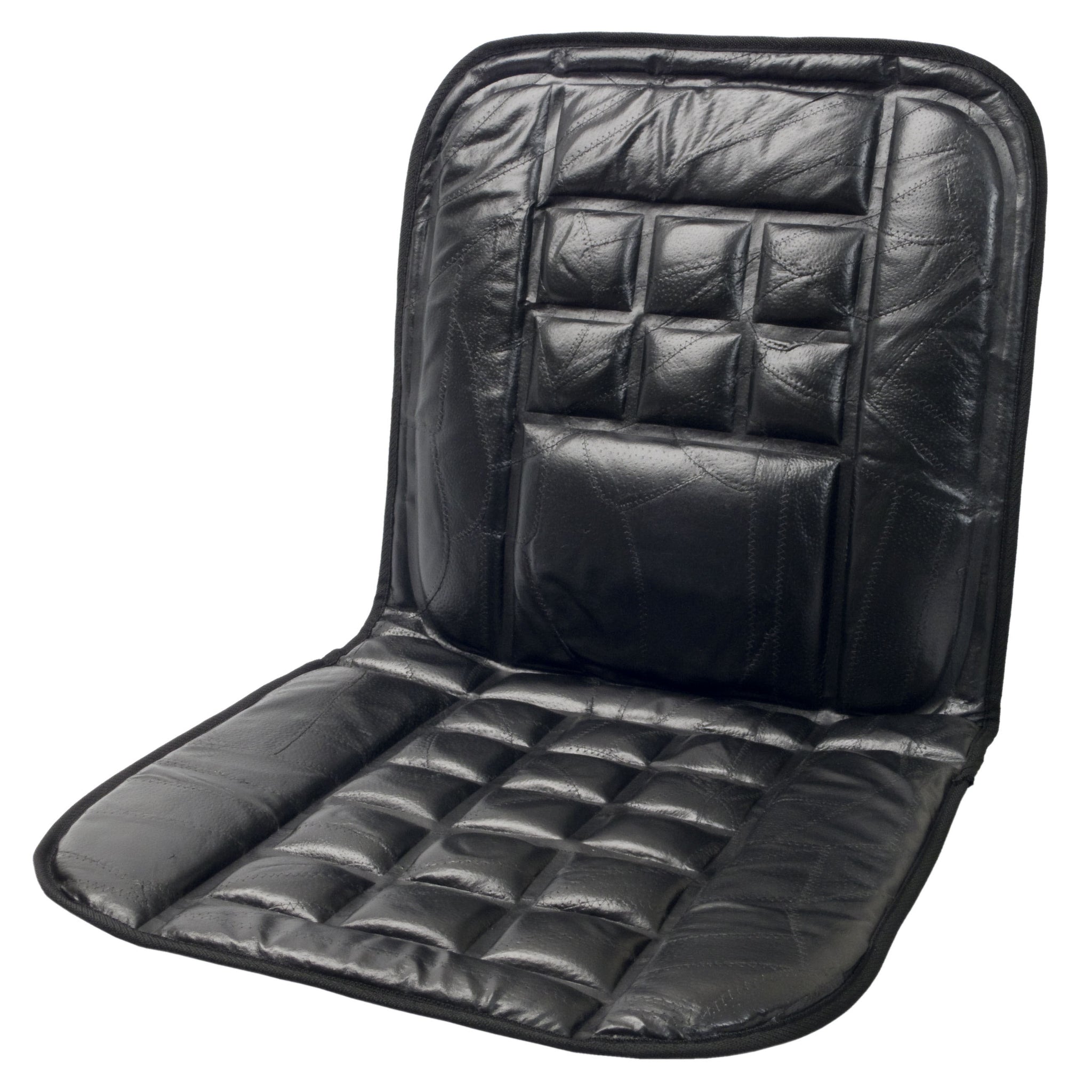 Wagan Velour Heated Seat Cushion - Black