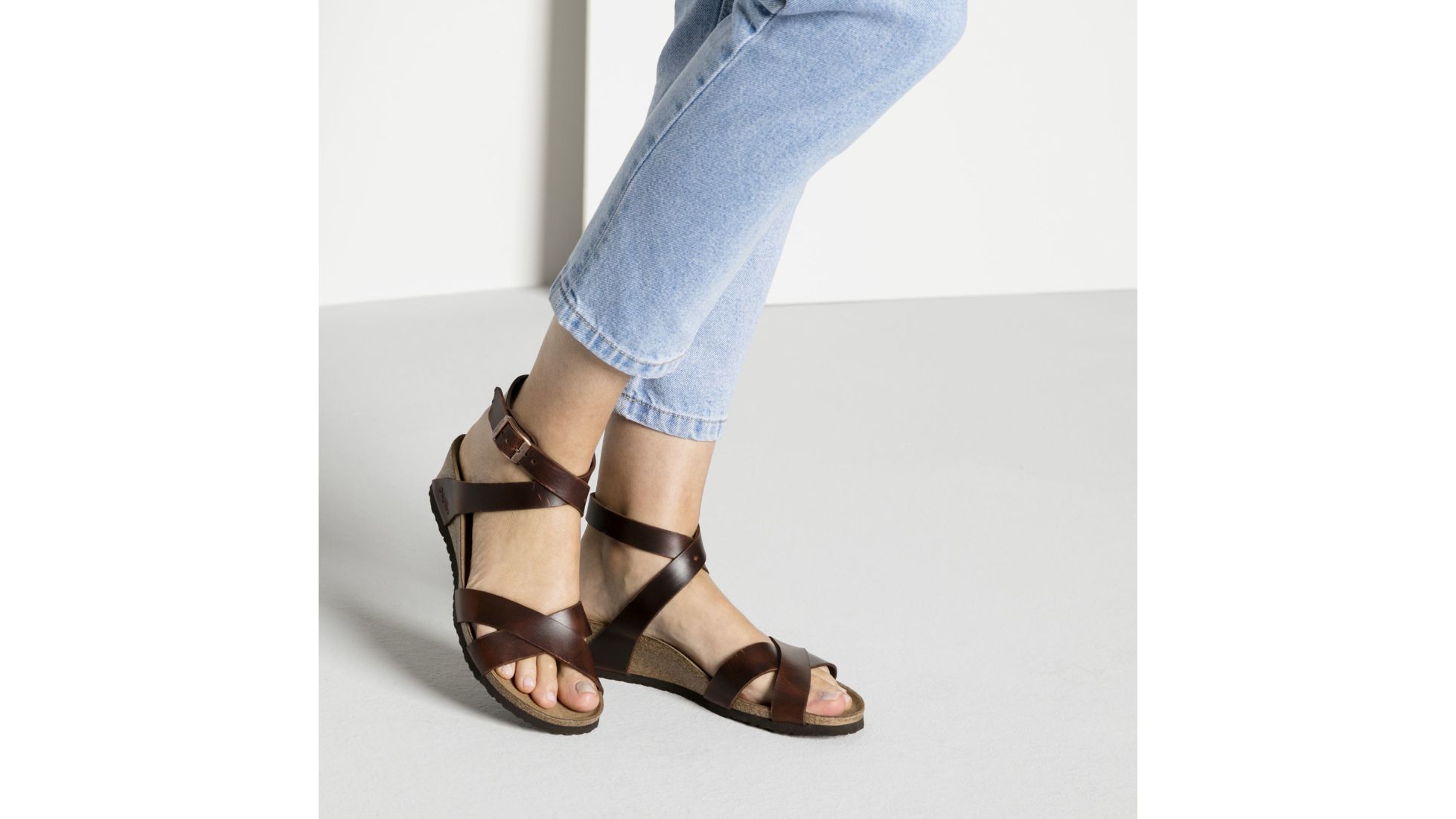 Birkenstock Lola Leather Cork-Latex Footbed Sandals - Women's — CampSaver