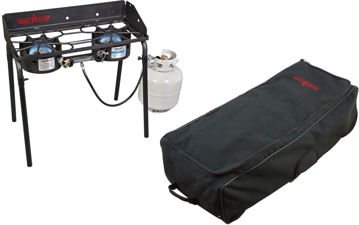 Camp Chef Explorer 2 Burner Stove w/ Detachable Legs — CampSaver