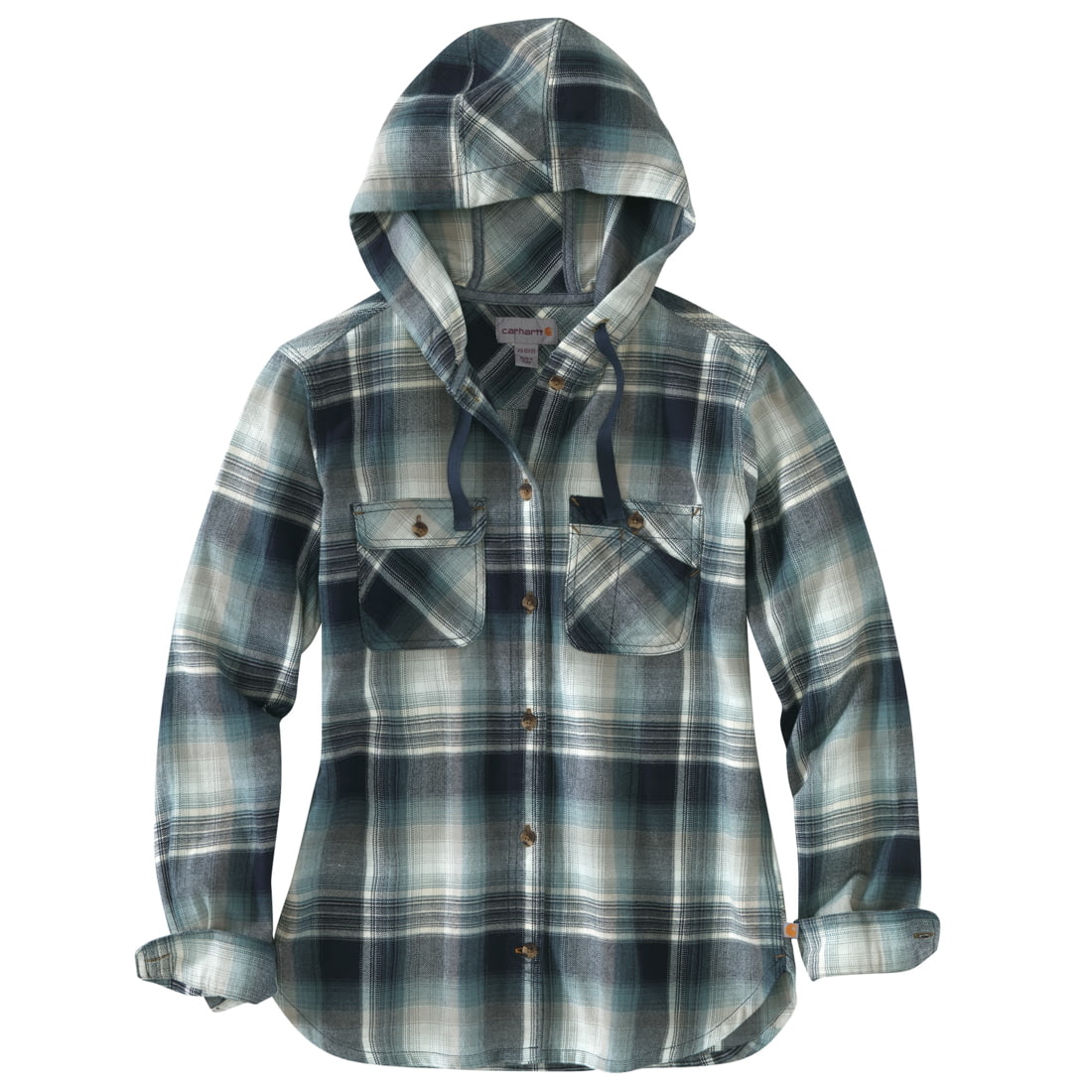 Carhartt women's beartooth hooded flannel shirt deals