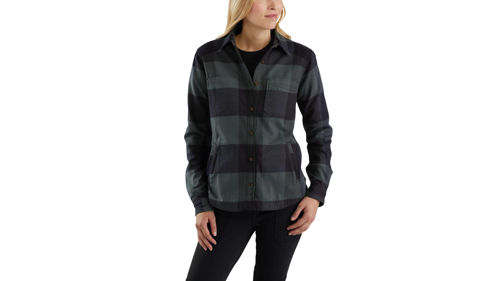 carhartt fleece lined shirt