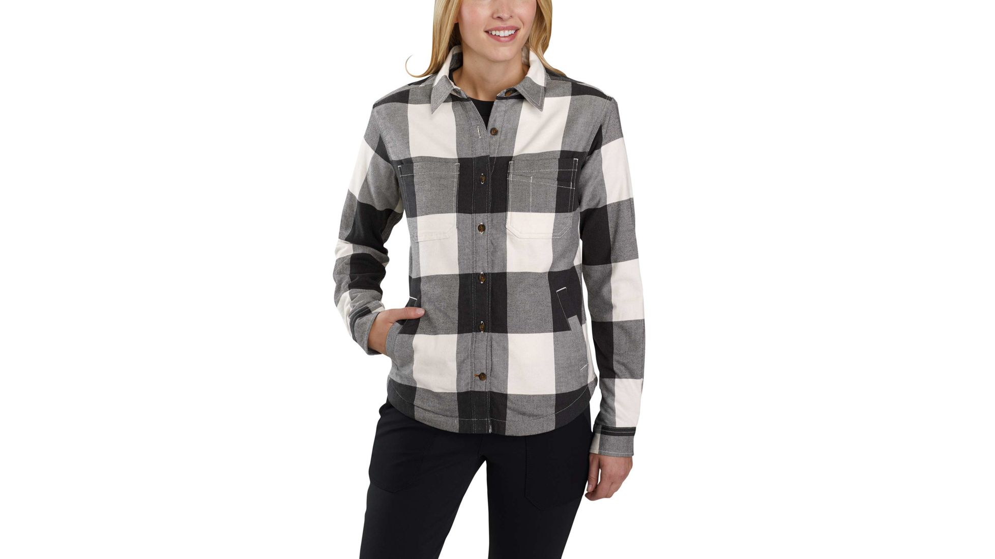 carhartt fleece lined shirt