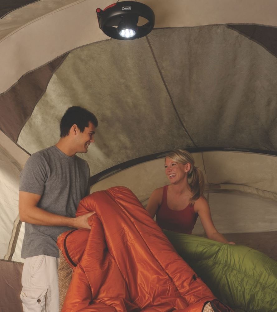 coleman cpx 6 tent fan with light