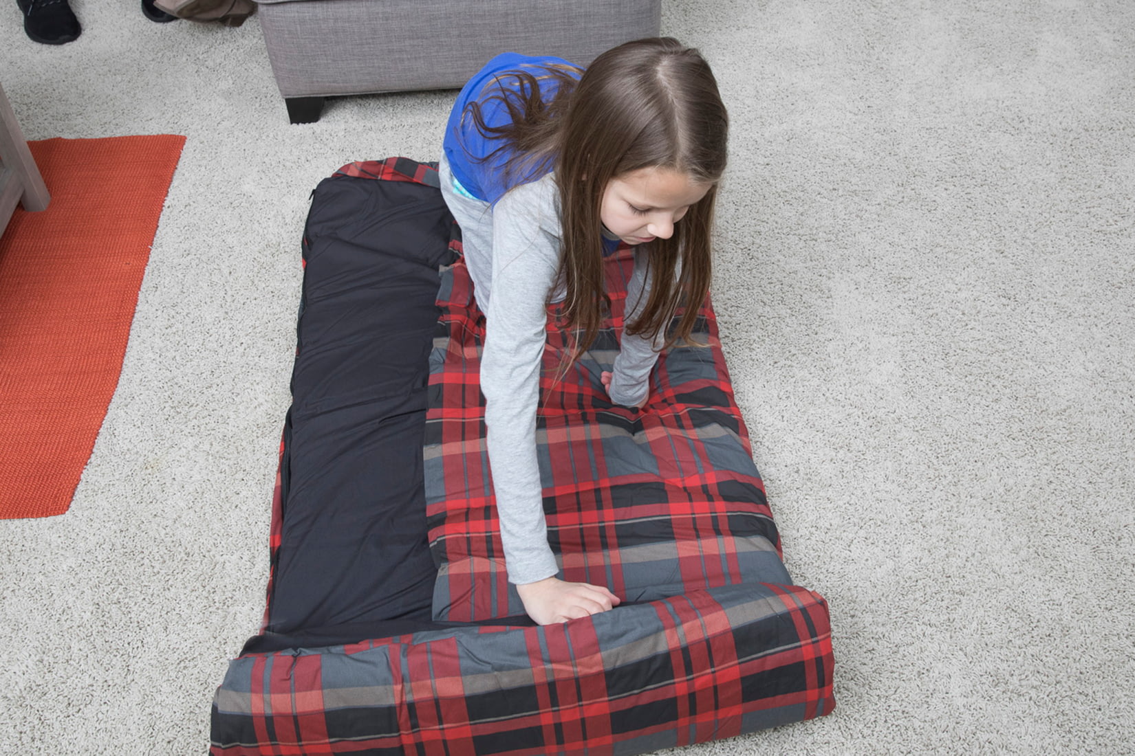 DiscOBed Children's Duvalay with Luxury Memory Foam Sleeping Bag