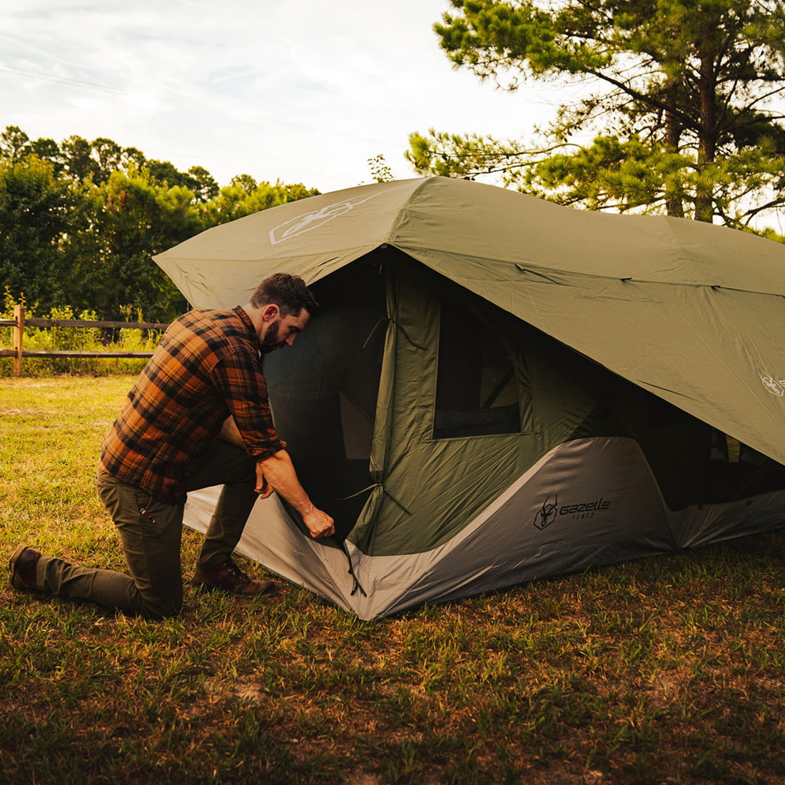 Gazelle Gazelle T3 Tandem Pop-Up Portable Camping Hub Tent — CampSaver