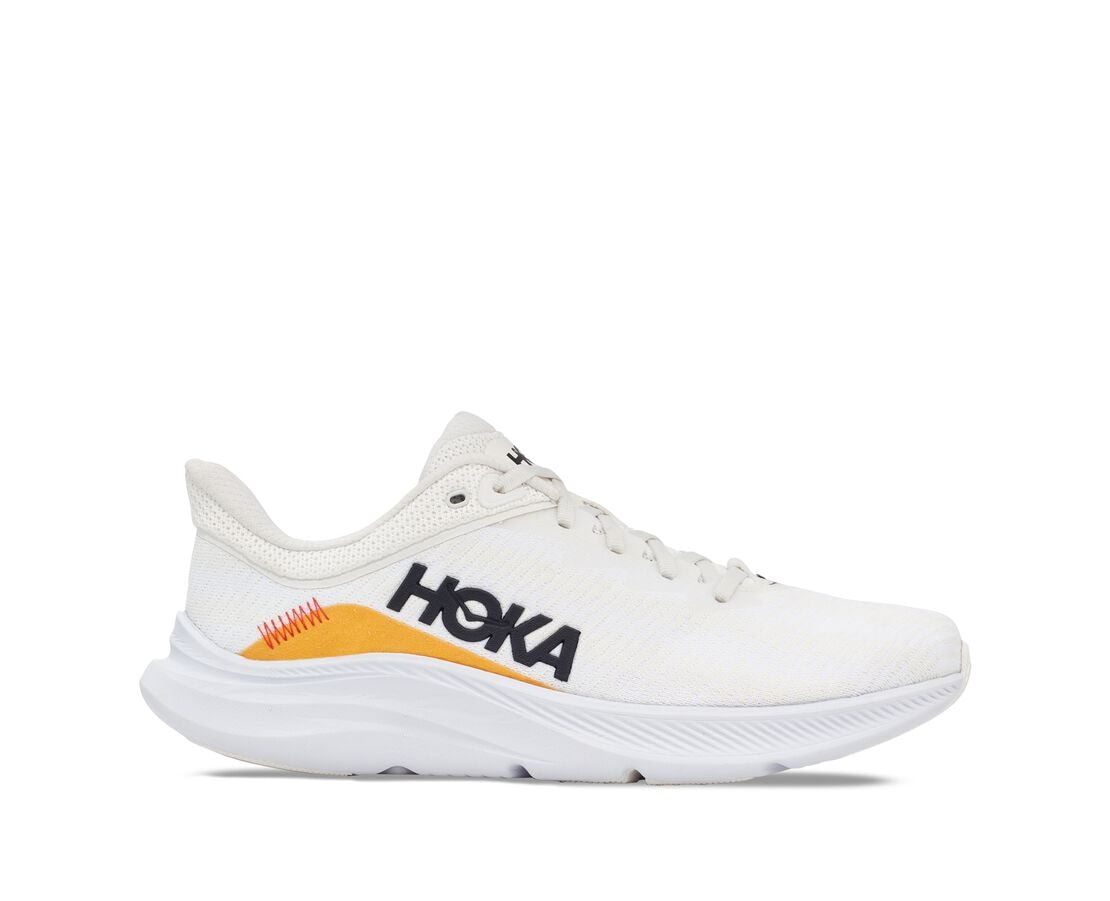 Hoka Solimar Running Shoes Mens, Blanc De Blanc / White, — Mens Shoe