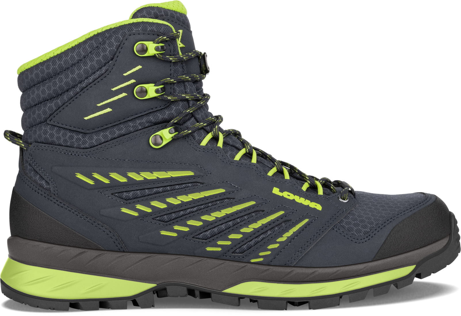 Lowa Trek Evo Gtx Mid Hiking Boots Mens Navylime — Mens Shoe Size 11 Us Gender Male 9507