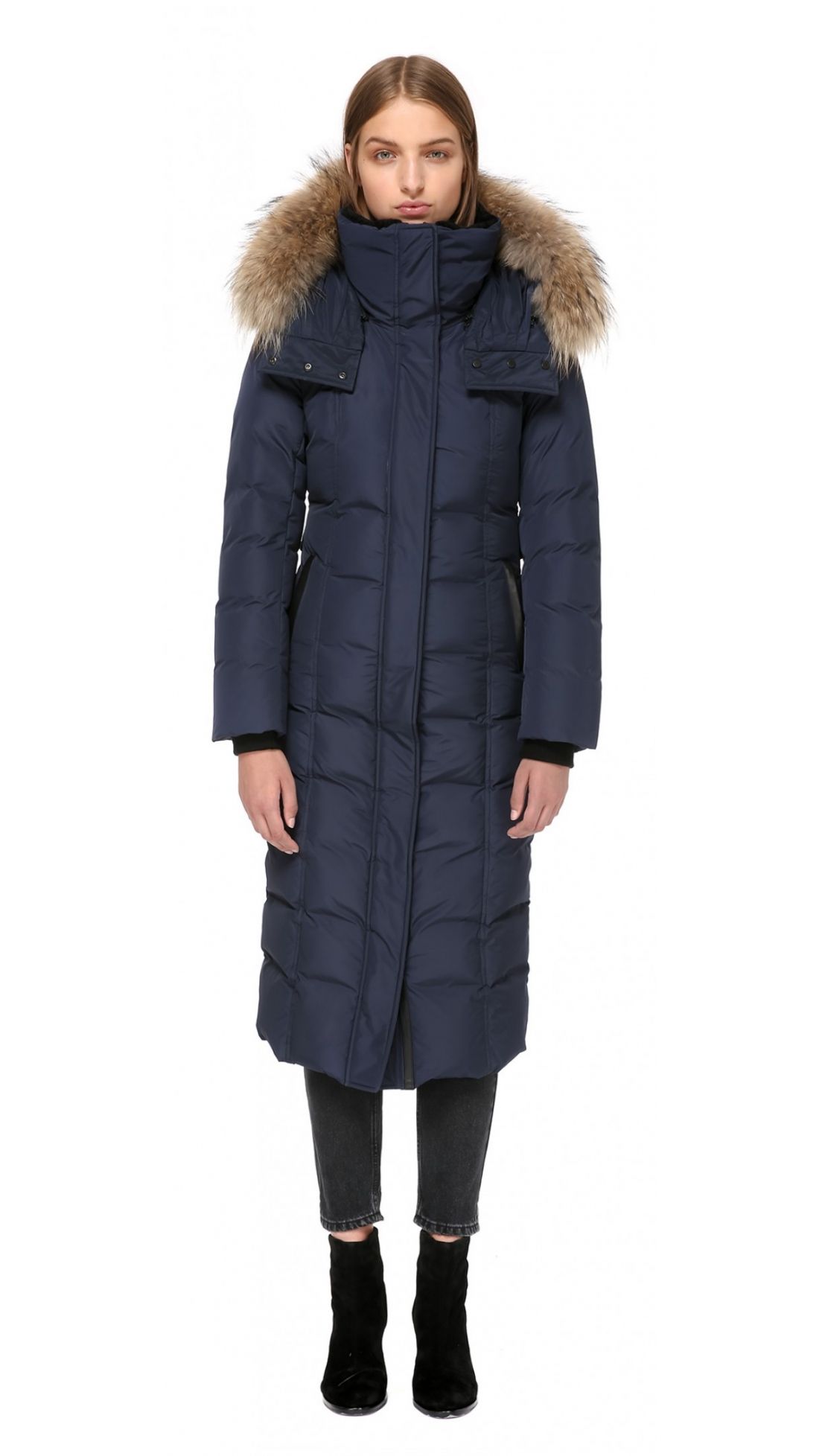 Mackage Jada Maxi Length Winter Down Coat With Sheepskin - Womens ...