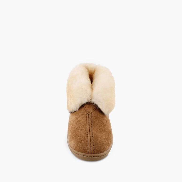 women's sheepskin ankle slippers