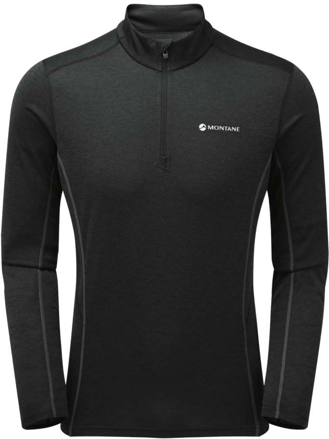 montane mens dart zip neck tee