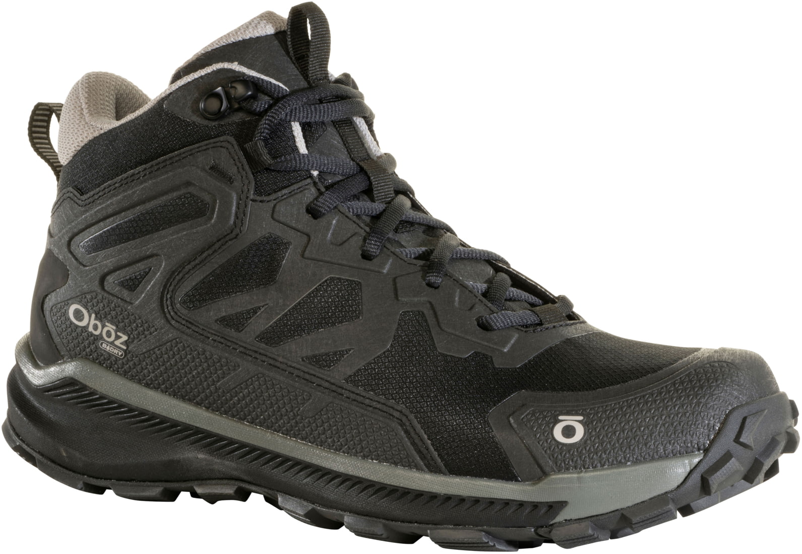 Oboz Katabatic Mid B-Dry Hiking Shoes - Men's, Black — Mens Shoe Size ...