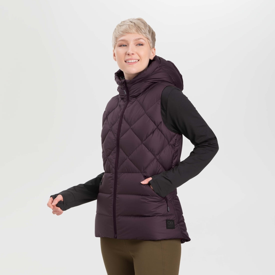 Outdoor Research Coldfront Hooded Down Vest Women's , Up to 59 Off