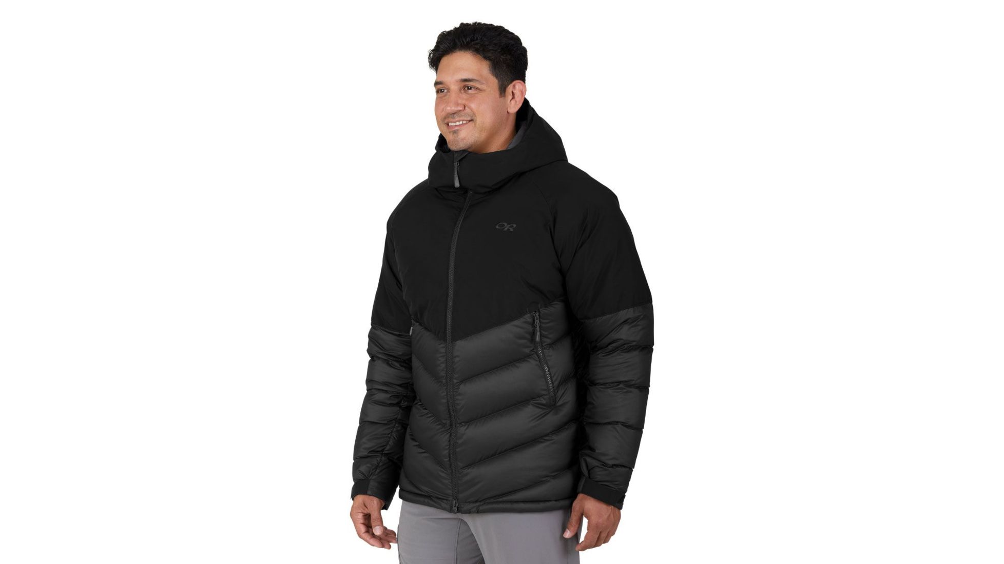 outdoor research transcendent down hooded jacket