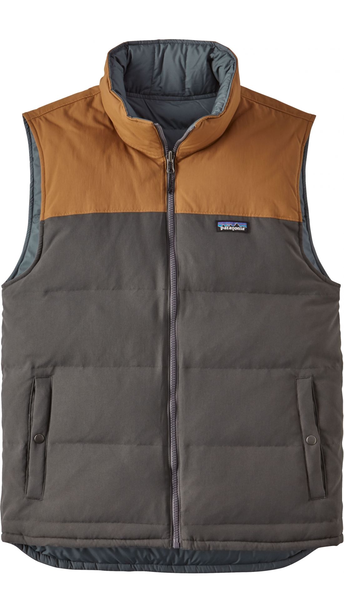 patagonia reversible bivy down vest forge grey