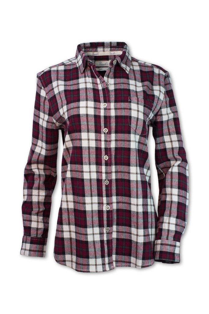 Purnell Maroon Flannel Shirt - Womens — CampSaver