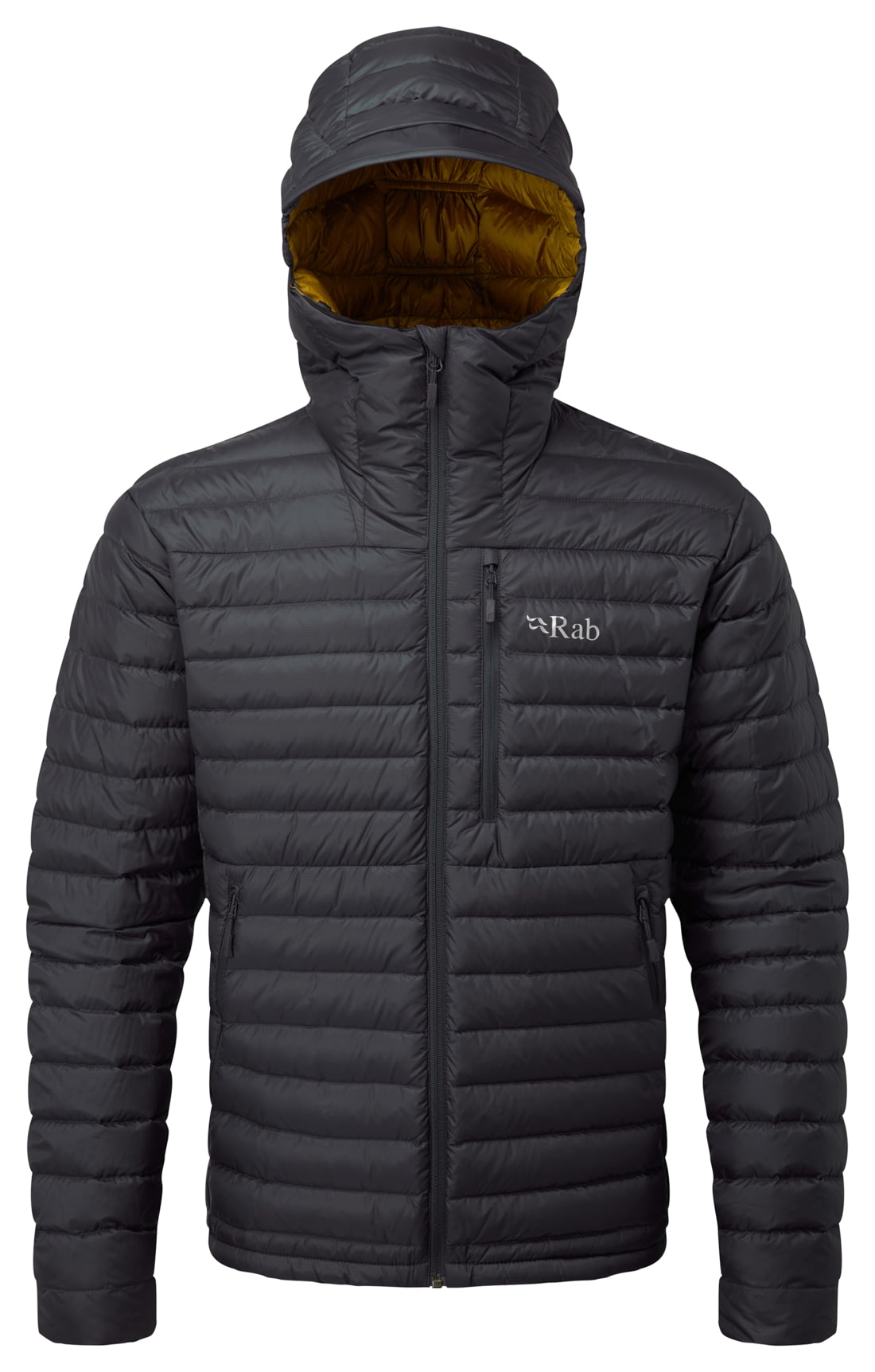 Rab Microlight Alpine Jacket Men's, Beluga/Dijon, 2XS — Mens Clothing