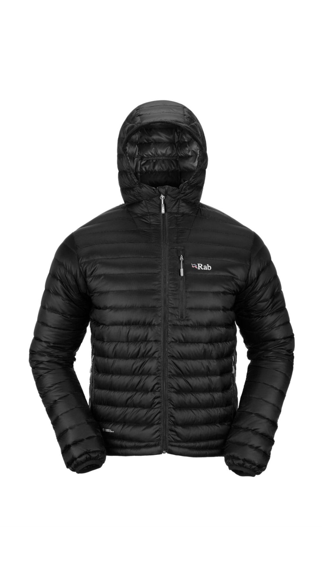 Rab Microlight Alpine Jacket - Men's, Black, Small, QDA â Mens Clothing Size: Small, Sleeve 