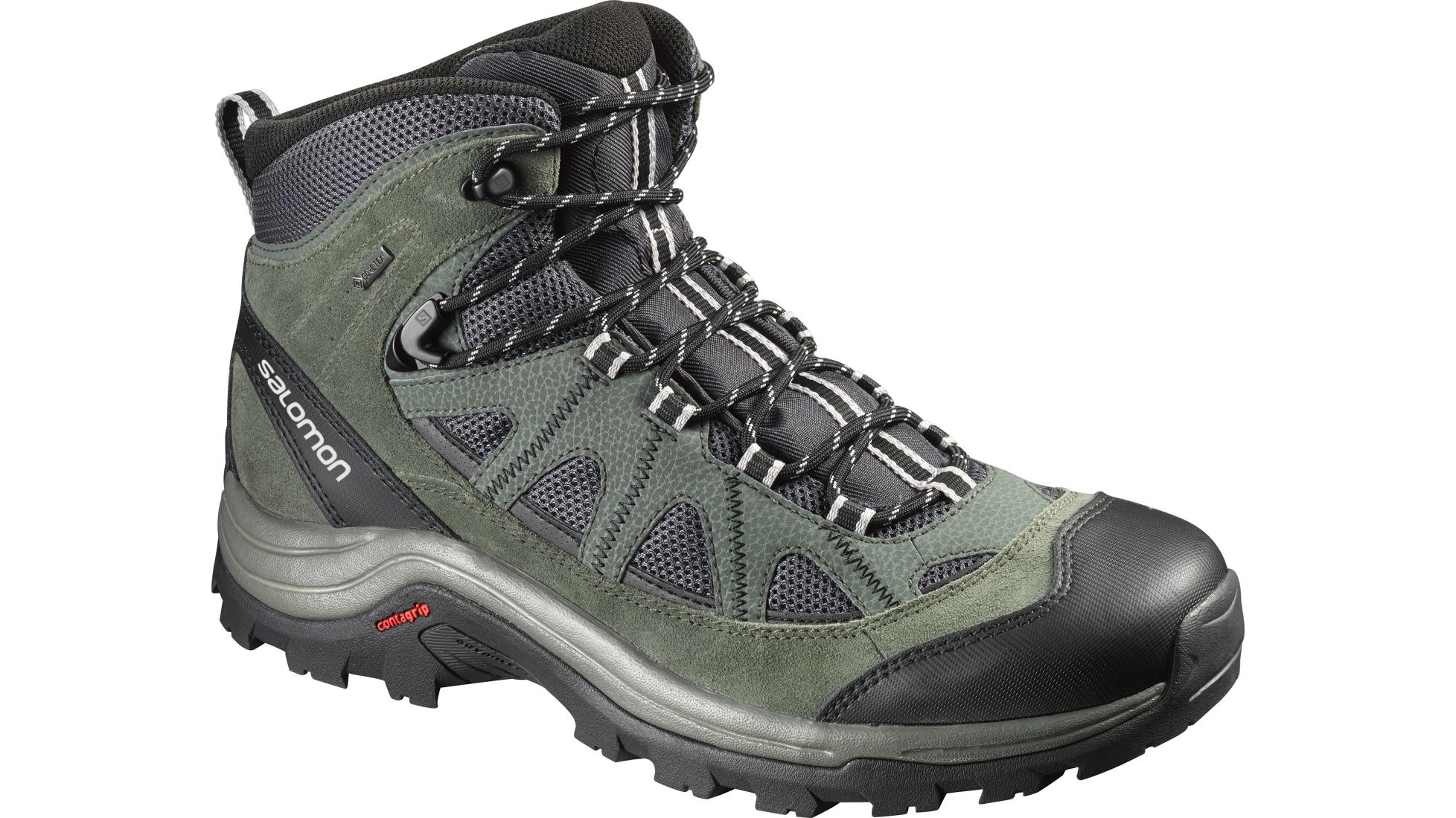 Salomon Authentic LTR GTX Backpacking Boot - Opplanet Salomon Authentic Ltr Gtx Backpacking Boot Men S Asphalt Forest Aluminum MeDium 8