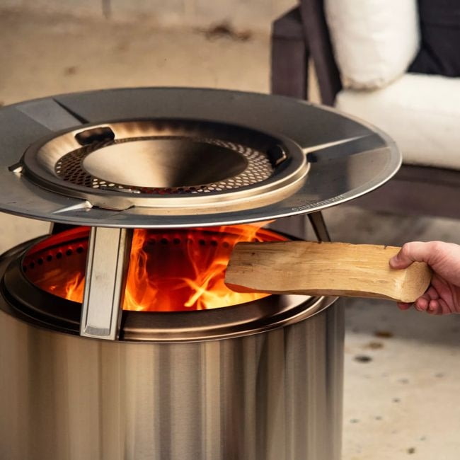 solo stove bonfire heat reflector