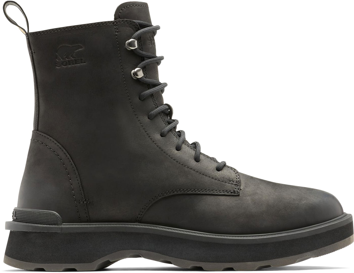 Sorel Hi-Line Lace Boot - Mens, Black, Jet, 10, — Mens Shoe Size: 10 US 