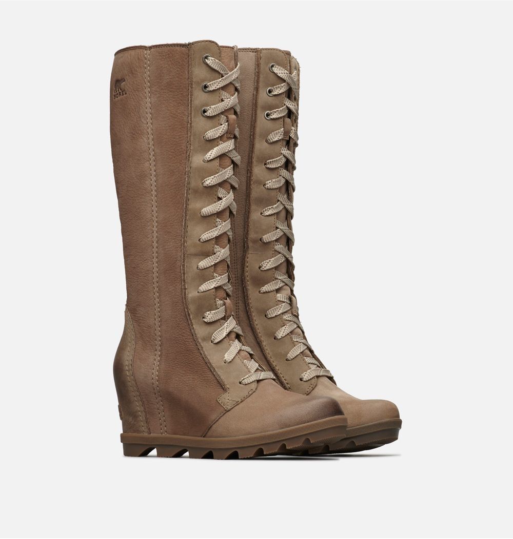 joan of arc wedge tall boot