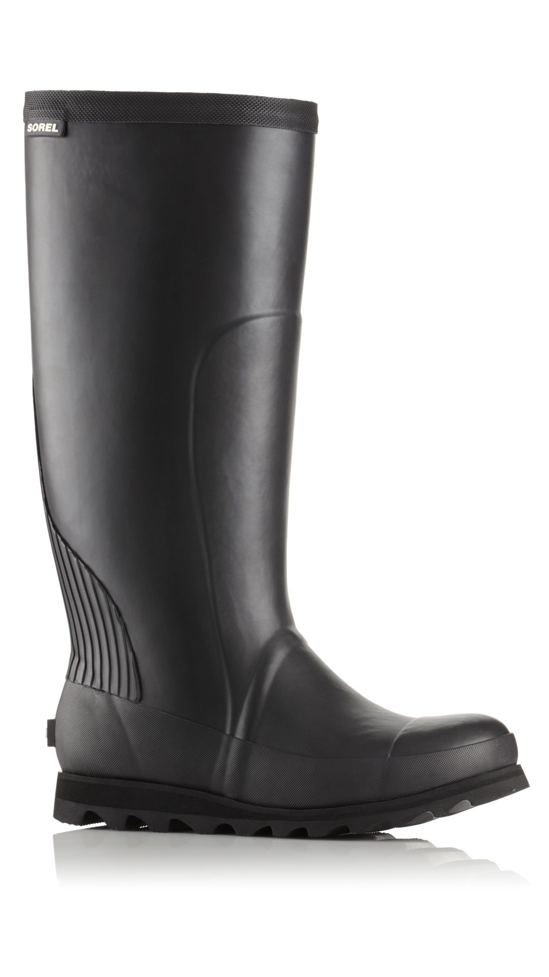 Sorel Joan Rain Tall Rubber Boot, Women's, Black/Sea — Womens Shoe Size ...