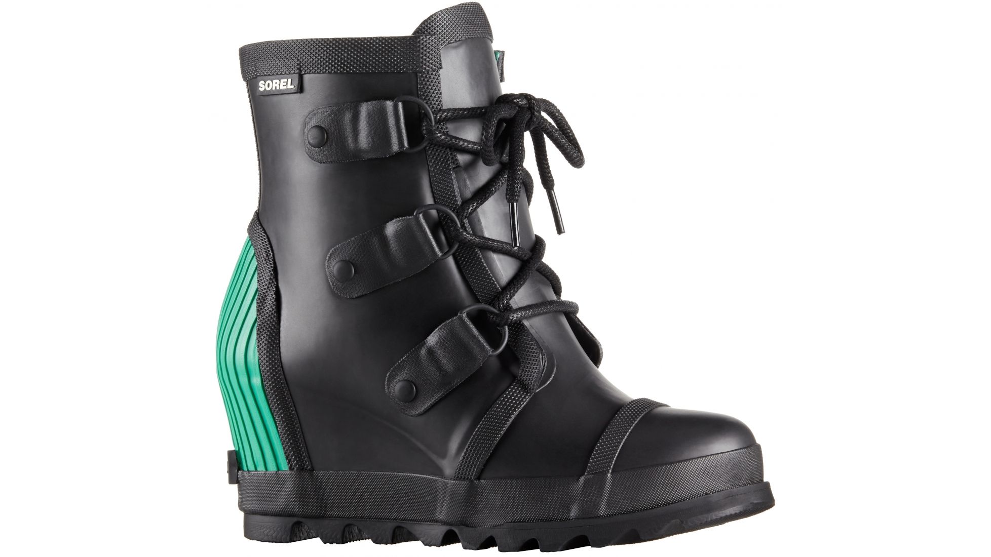 sorel joan rain wedge black