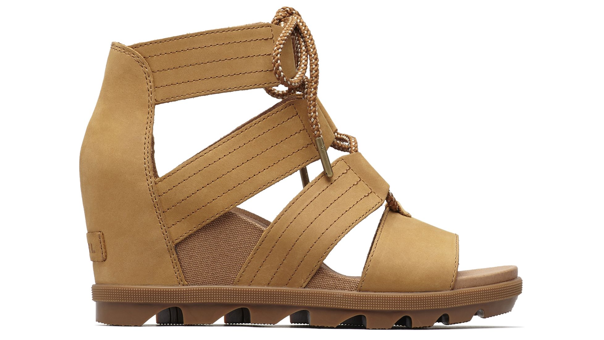 Sorel Joanie Ii Lace Casual Sandals - Womens, Camel Brown, 6 â Womens Shoe Size: 6.5 US, Gender 