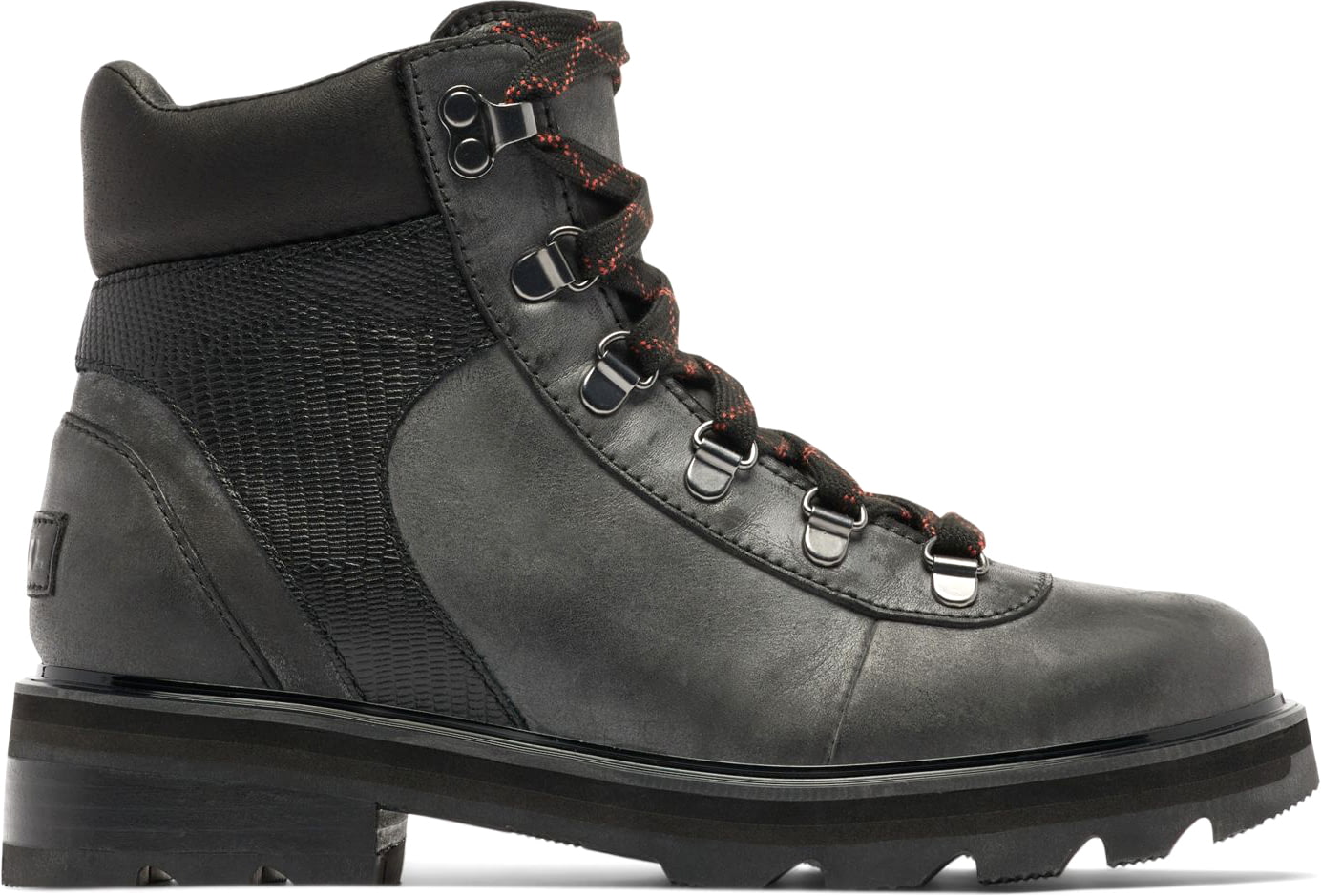Sorel Lennox Hiker STKD Waterproof Boot Womens, Black, — Womens Shoe